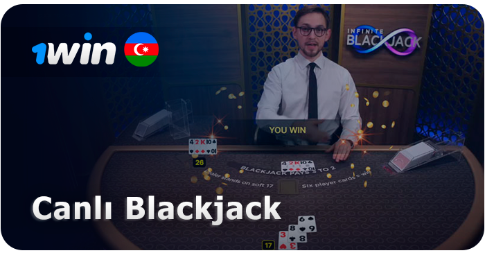 1Win-də canlı blackjack oyunları - Tək göyərtəli Blackjack, Amerika Blackjack və s